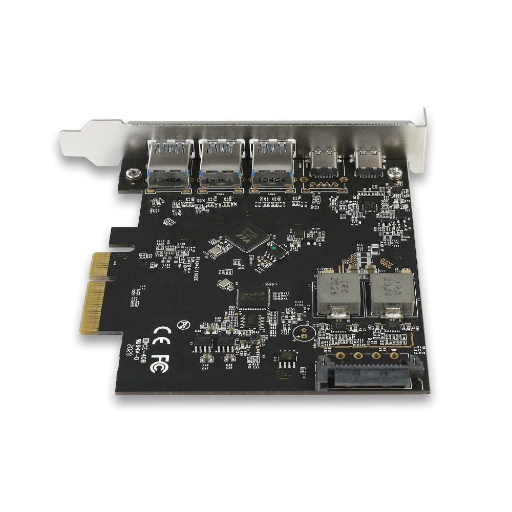 Vantec UGT-PC3A2C 5-Port USB 3.2 Gen2x2 (20Gbps) with 2C and 3A PCIe Host Card