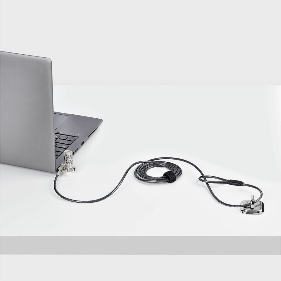 StarTech UNIVCSLAPTOPLOCK Laptop Cable Lock - Serialized Combo Security Cable