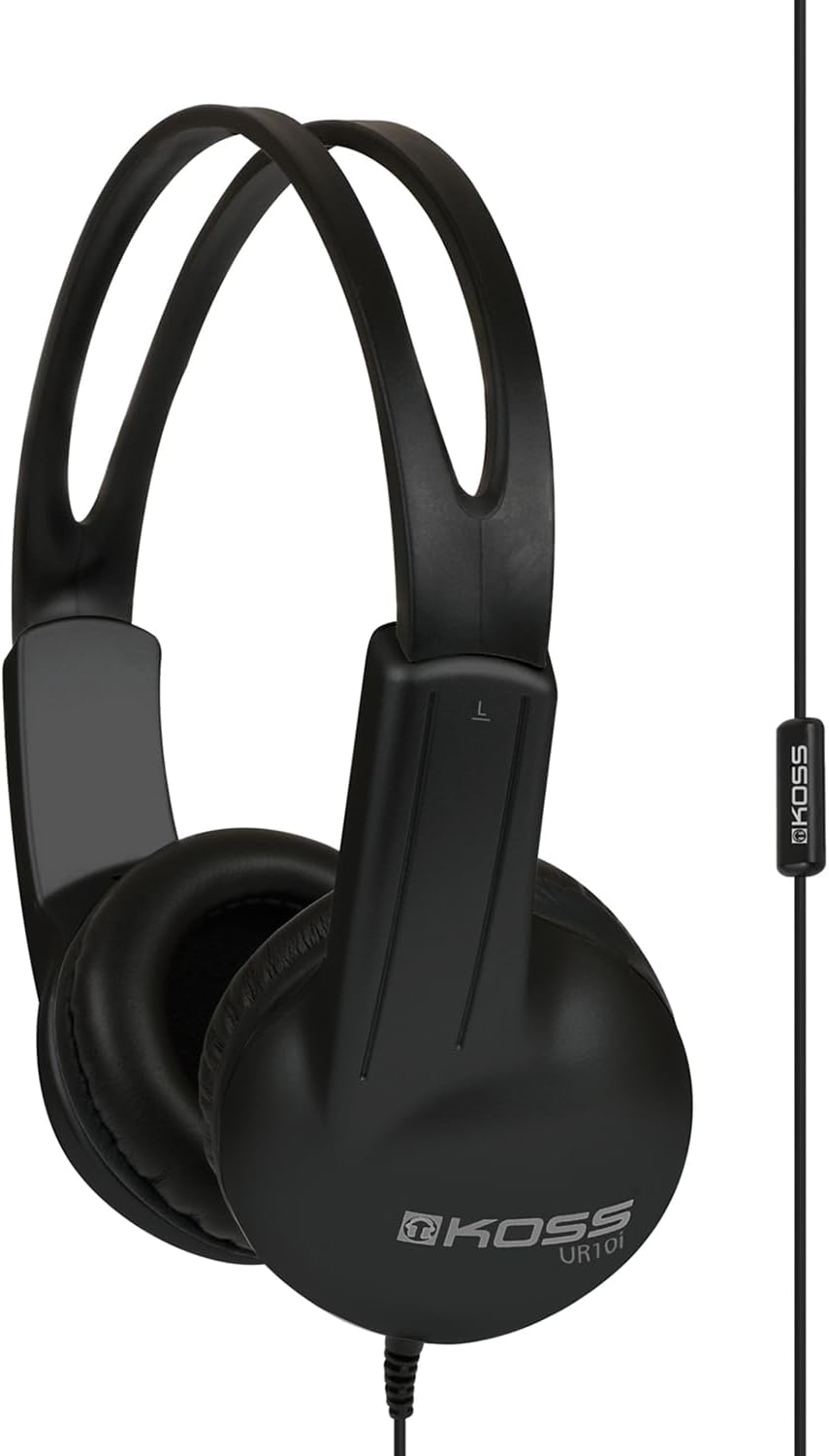 Koss UR10i On-Ear Headphones - Stereo - Mini-phone (3.5mm) - Wired