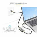 StarTech US1GC30B2 USB-C to Ethernet Adapter - 10/100/1000 Mbps - Space Gray