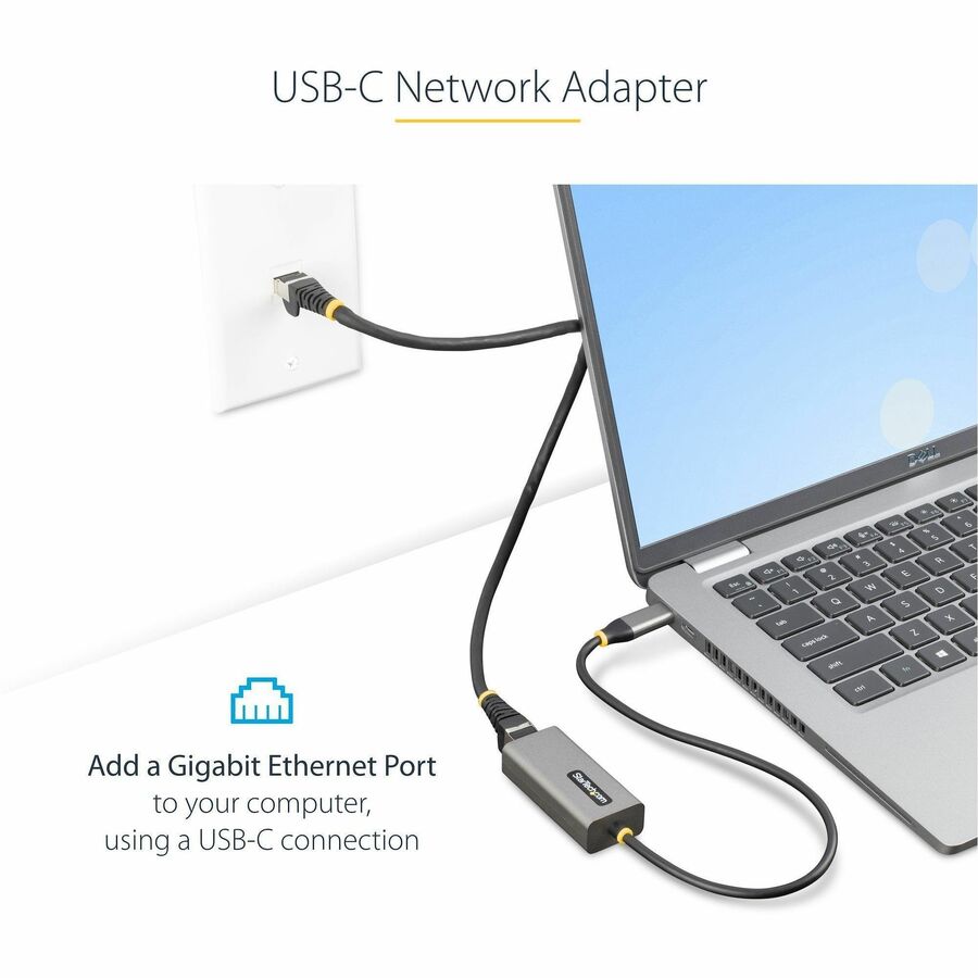StarTech US1GC30B2 USB-C to Ethernet Adapter - 10/100/1000 Mbps - Space Gray