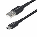 StarTech USB2AC1FTBK 1ft (30cm) USB-A to USB-C Charging Cable, Charge & Sync