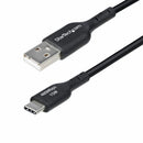 StarTech USB2AC3FBKE 3ft (91cm) USB-A to USB-C Charging Cable, Charge & Sync
