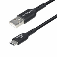 StarTech USB2AC3FBKE 3ft (91cm) USB-A to USB-C Charging Cable, Charge & Sync