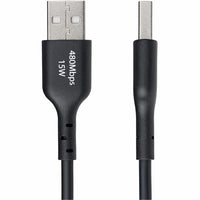 StarTech USB2AC6FBKE 6ft (1.8m) USB-A to USB-C Charging Cable, Charge & Sync