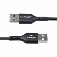 StarTech USB2AC6FBKE 6ft (1.8m) USB-A to USB-C Charging Cable, Charge & Sync