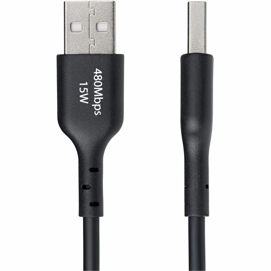 StarTech USB2AC6INCHBK 6in (15cm) USB-A to USB-C Charging Cable, Charge & Sync