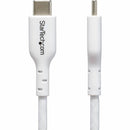 StarTech USB2CC6FWHE 6ft (1.8m) White USB-C Charging Cable, USB 2.0 Type-C