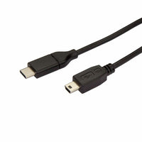 StarTech USB2CMB2M 2m 6 ft USB C to Mini USB Cable - M/M - USB 2.0 - Black