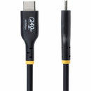StarTech USB2EPR13F 13ft USB-C Charging Cable, USB-IF Certified - Black