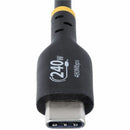 StarTech USB2EPR13F 13ft USB-C Charging Cable, USB-IF Certified - Black