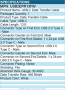 StarTech USB2EPR13FW 13ft White USB-C Charging Cable, USB-IF Certified