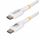 StarTech USB2EPR3FW 3ft White USB-C Charging Cable, USB-IF Certified USB C Cable