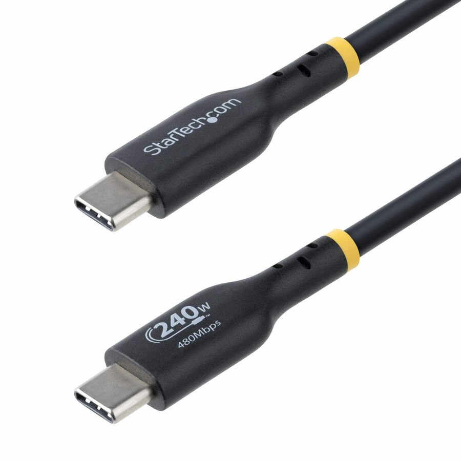 StarTech USB2EPR6F 6ft USB-C Charging Cable, USB-IF Certified USB C Cable