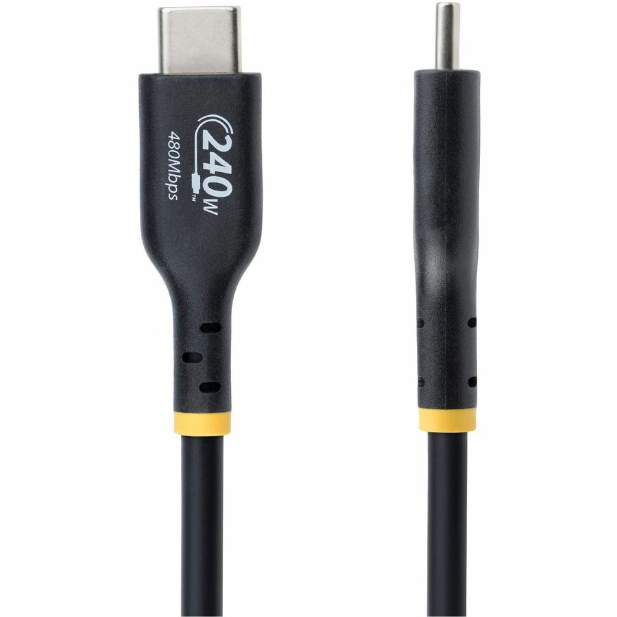 StarTech USB2EPR6F 6ft USB-C Charging Cable, USB-IF Certified USB C Cable