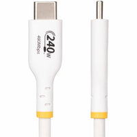 StarTech USB2EPR6FW 6ft White USB-C Charging Cable, USB-IF Certified USB C Cable