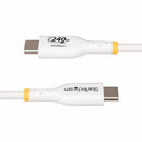 StarTech USB2EPR6FW 6ft White USB-C Charging Cable, USB-IF Certified USB C Cable