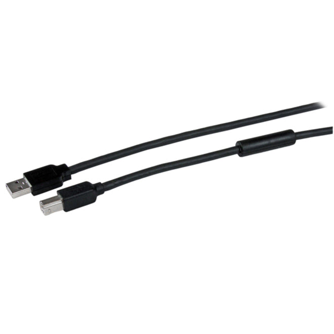 StarTech USB2HAB50AC 15m / 50 ft Active USB 2.0 A to B Cable - M/M - Black