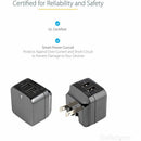 StarTech USB2PACBK Travel USB Wall Charger - 2 Port - Universal Travel Adapter