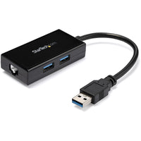 StarTech USB31000S2H USB 3.0 to Gigabit Network Adapter w Built-In 2Port USB Hub