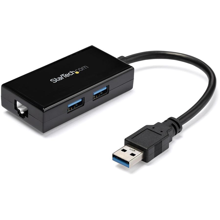 StarTech USB31000S2H USB 3.0 to Gigabit Network Adapter w Built-In 2Port USB Hub