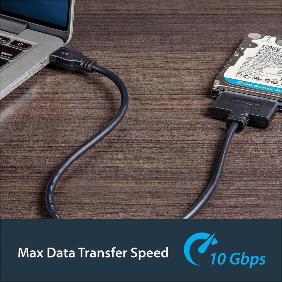 StarTech USB312SAT3CB USB 3.1 (10Gbps) Adapter Cable for 2.5"SATA SSD/HDD Drives