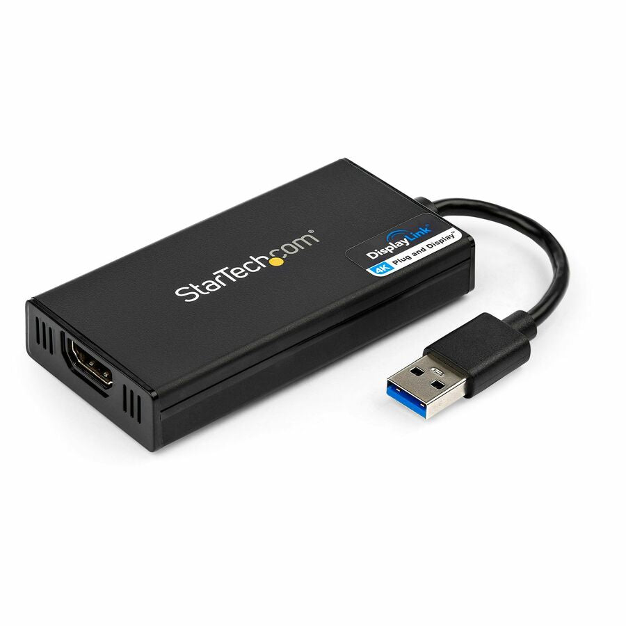 StarTech USB32HD4K USB 3.0 to Video Adapter, 4K 30Hz UH - Black