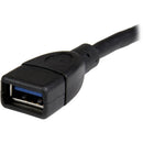 StarTech USB3EXT6INBK 6in USB 3.0 (5Gbps) Extension Adapter Cable A to A - M/F