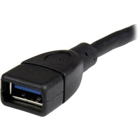 StarTech USB3EXT6INBK 6in USB 3.0 (5Gbps) Extension Adapter Cable A to A - M/F