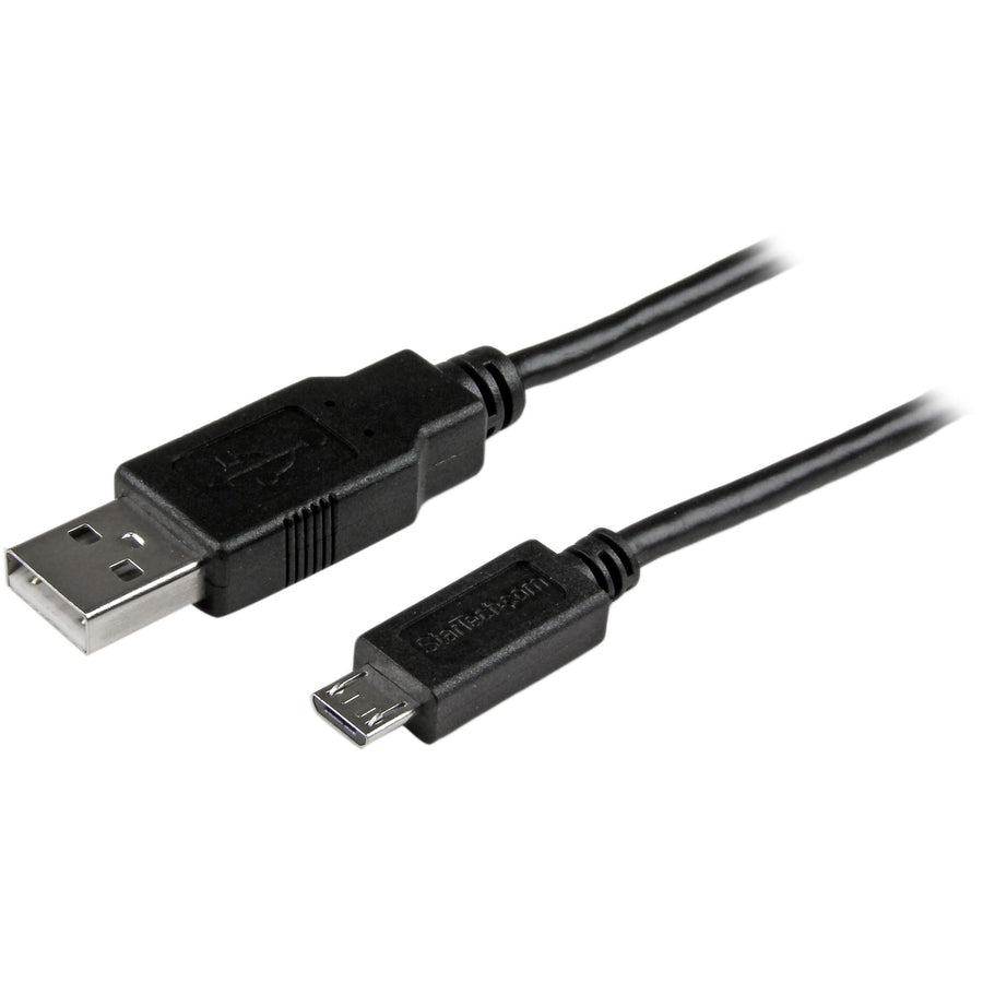 StarTech USBAUB6BK 6 ft Mobile Charge Sync USB to Slim Micro USB Cable