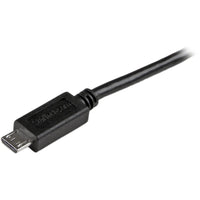 StarTech USBAUB6BK 6 ft Mobile Charge Sync USB to Slim Micro USB Cable