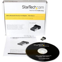 StarTech USBBT2EDR4 Mini USB Bluetooth 4.0 Adapter - External
