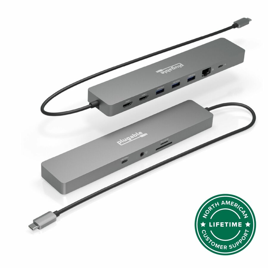 Plugable USBC-11IN1E 11in1 USBC Hub, 100W USBC Passthrough - Docking Station