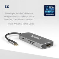 Plugable USBC-7IN1 USBC Hub 7in1 - USB 3.0 Type C - Docking Station