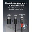 Plugable USBC-CC1M USB C to USB C Cable, Data Blocker Charge Only Cable
