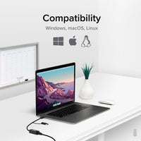 Plugable USBC-E2500 2.5G USB-C and USB to Ethernet Adapter