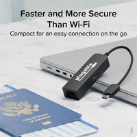Plugable USBC-E2500PD USB C to Ethernet Adapter 2.5Gb w 100W USB-C PD Charging