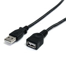StarTech USBEXTAA10BK 10 ft Black USB 2.0 Extension Cable A to A - M/F