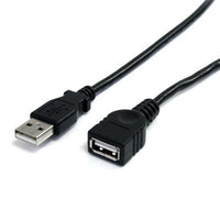 StarTech USBEXTAA10BK 10 ft Black USB 2.0 Extension Cable A to A - M/F