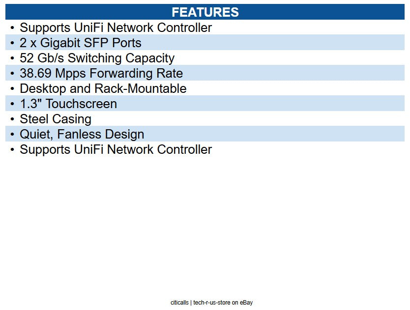 Ubiquiti Networks USW-24 UniFi Switch 24 24 Ports - Manageable - 2 Layer Support