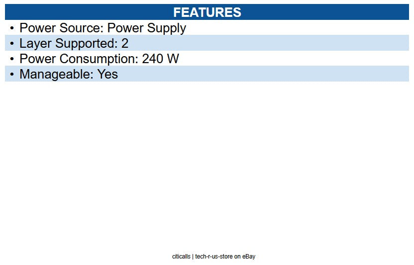 Ubiquiti Networks USW-MISSION-CRITICAL UniFi Mission-Critical Switch 9.0 Ports