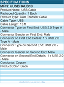 StarTech UUSBHAUB10 USB Cable - 4 pin USB Type A (M) - Micro-USB Type B (M)
