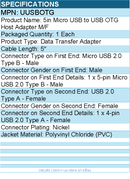 StarTech UUSBOTG 5in Micro USB to USB OTG Host Adapter M/F