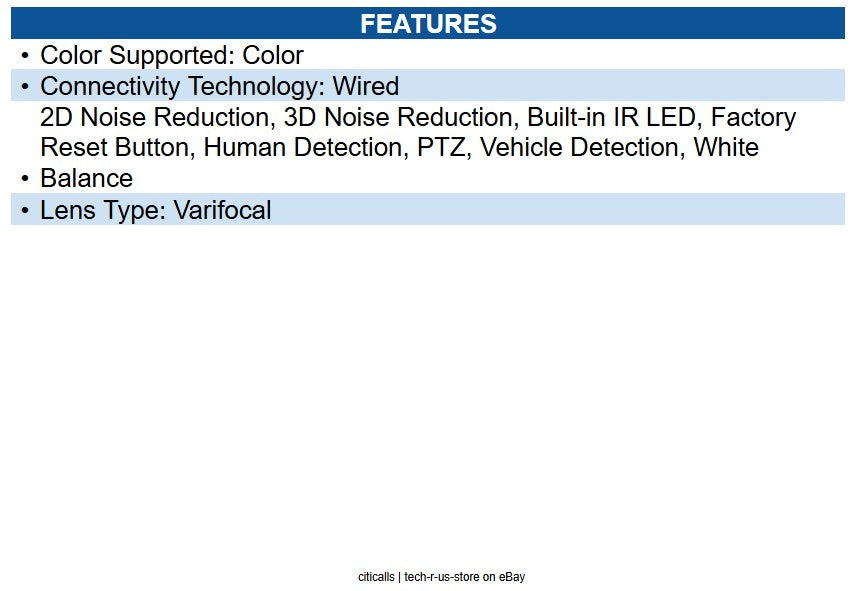 Ubiquiti Networks UVC-AI-PTZ-B 8 Megapixel Outdoor 4K Network Camera Color Blac