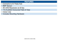 Ubiquiti UVC-AI-THETA-PROLENS110 Wide Angle Fixed Lens Design for Camera