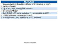 Ubiquiti Networks UXG-MAX Gateway Max Router 4 Ports - 4 RJ-45 Port(s) - 1 WAN