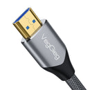 VegGieg V-H403 8K HDMI Cable 48Gbps 6.6FT/2M, Braided Cord-4K@120Hz 8K@60Hz, DTS