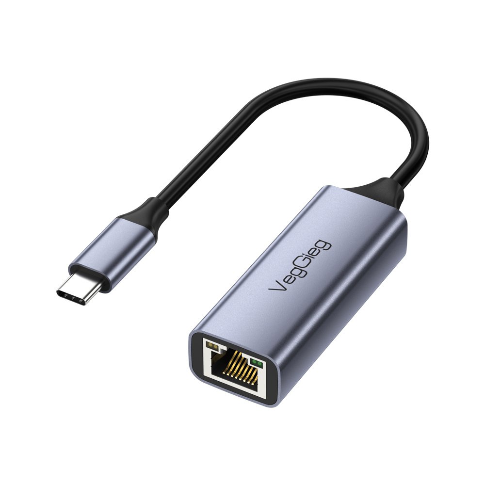 VegGieg V-K308 USB C to Ethernet Adapter, USB C to Gigabit Ethernet Adapter