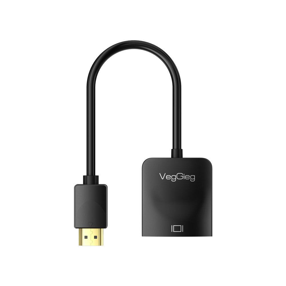 VegGieg V-Z902 HDMI to VGA, Gold-Plated HDMI to VGA Adapter (Male to Female) for