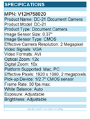 Epson V12H758020 DC-21 Document Camera - 2 Megapixel - 12x Optical Zoom